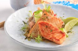 Teppanyaki Fish with Soba Noodle Salad